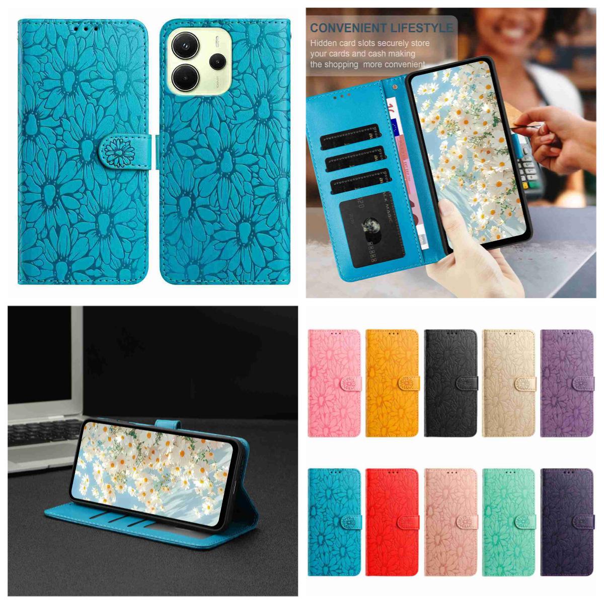 10-Color Daisy Embossed Flip Card Case for Redmi Note 14/Note 12/13C/14C/Xiaomi 14T,Xiaomi 11T,Xiaomi 13 Lite,Xiaomi Mi 11 Lite,Xiaomi Poco X6... Xiaomi Poco X6
10-Color Daisy Embossed Flip Card Case for Redmi Note 14/Note 12/13C/14C/Xiaomi 14T,Xiaomi 11T,Xiaomi 13 Lite,Xiaomi Mi 11 Lite,Xiaomi Poco X6... Xiaomi Poco X6
