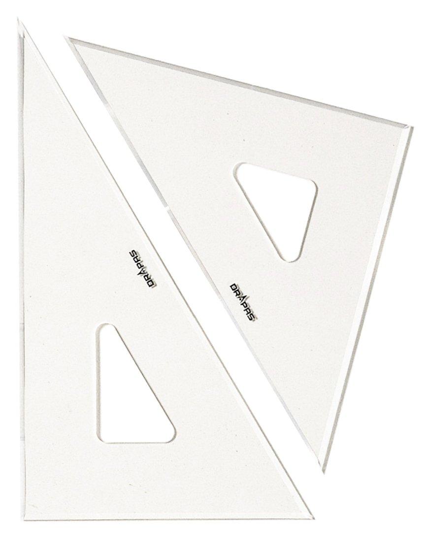 Drapus Triangle Ruler, No Graduations, 3mm Thick, 45cm, 13036
Drapus Triangle Ruler, No Graduations, 3mm Thick, 45cm, 13036