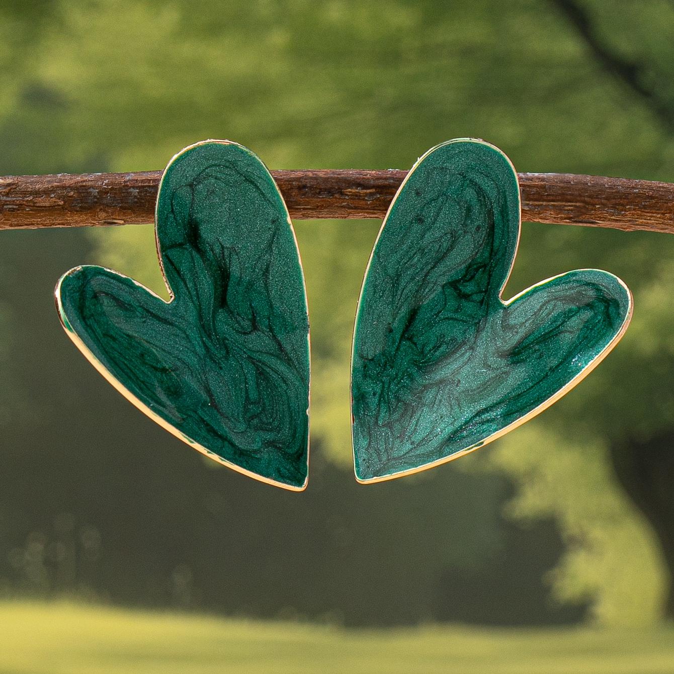 A Pair of Women s Earrings, Smooth Irregular Heart-Shaped Earrings, Suitable for Daily Wear and Vacation Wear темно-зеленого
A Pair of Women s Earrings, Smooth Irregular Heart-Shaped Earrings, Suitable for Daily Wear and Vacation Wear темно-зеленого