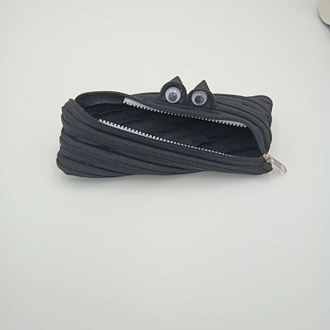 Creative Stationery Box Is Simple Cute, Equipped with A Zipper Cartoon Large Capacity Canvas Little Monster Student Pencil Case чорний
Creative Stationery Box Is Simple Cute, Equipped with A Zipper Cartoon Large Capacity Canvas Little Monster Student Pencil Case чорний