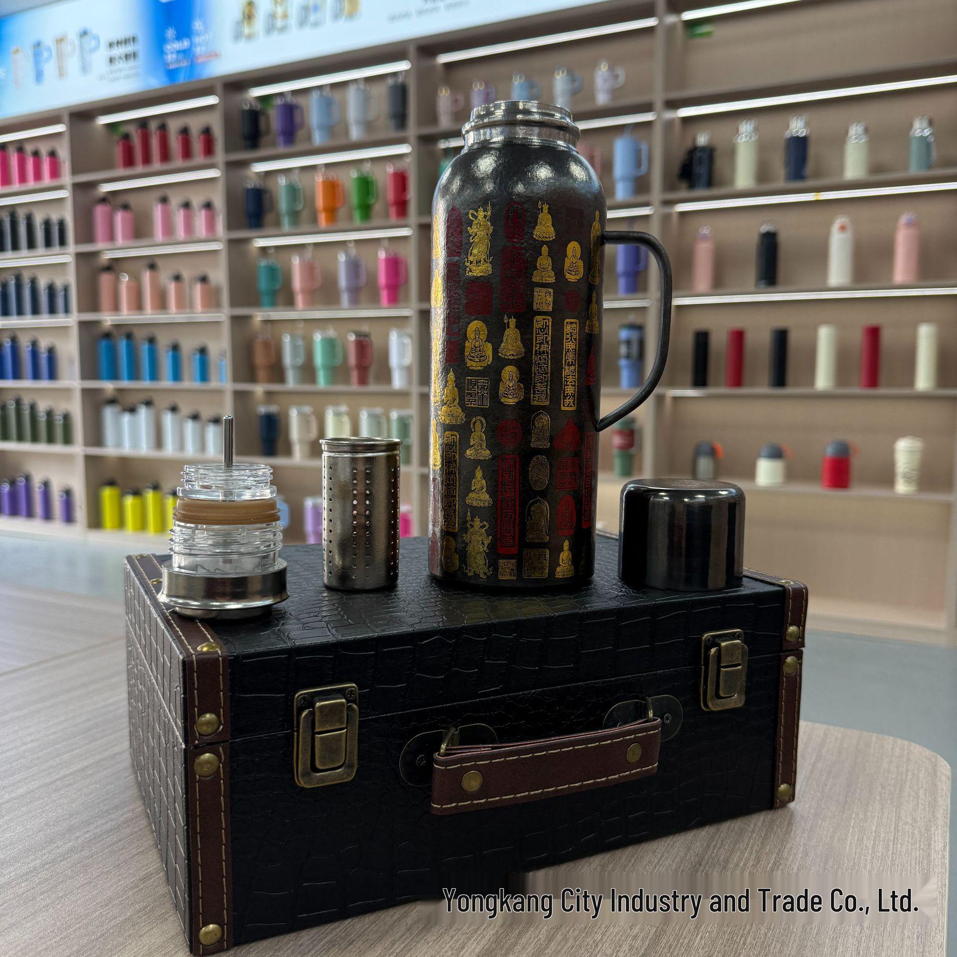 Premium Titanium Thermos Cup with Pure Titanium Interior & Exterior, Elegant Design, Tea Separator, Portable Gift, Heat Retention 1000ml
Premium Titanium Thermos Cup with Pure Titanium Interior & Exterior, Elegant Design, Tea Separator, Portable Gift, Heat Retention 1000ml