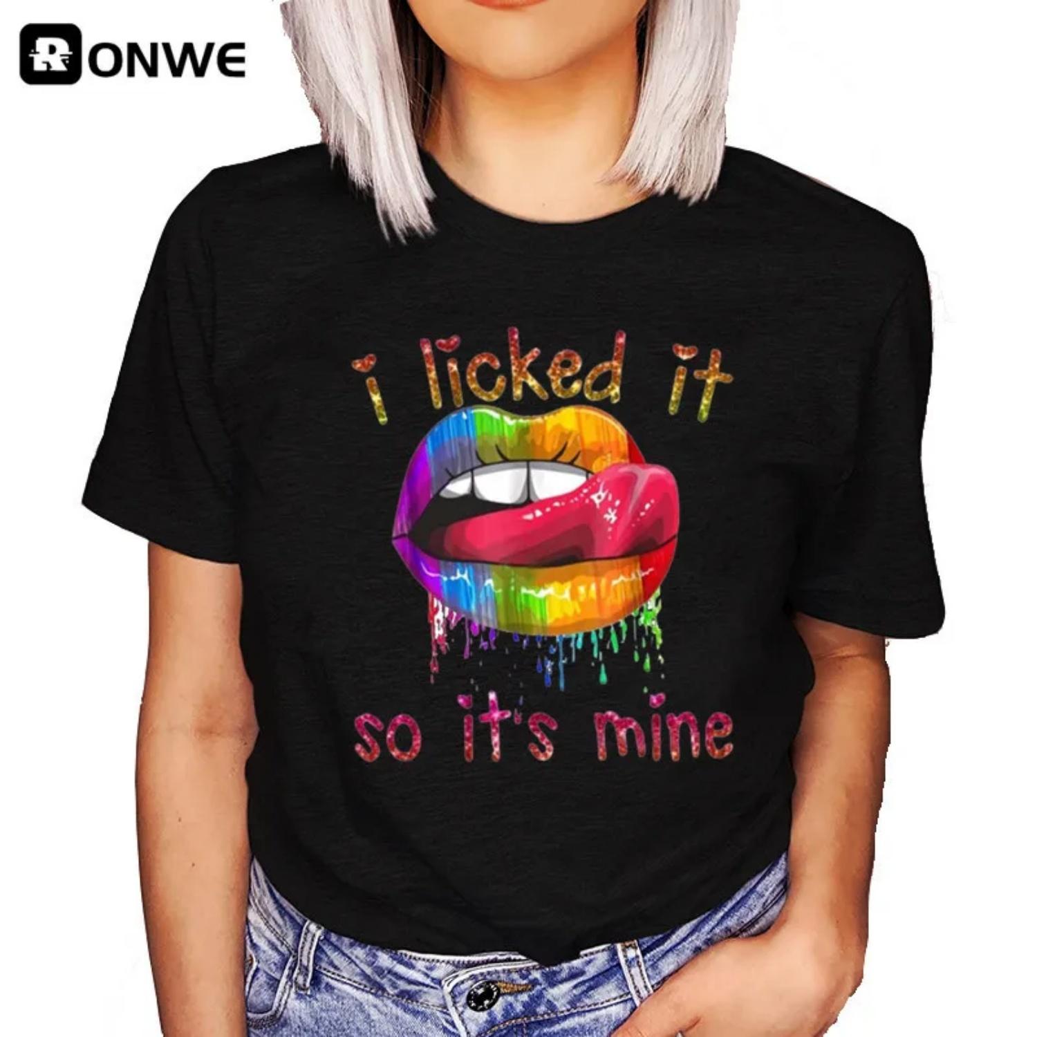 I Licked It So It s Mine Graphic Black T shirt Summer Girl LGBT Harajuku 90s Clothes Female Tops Tee,Drop Ship XXXXXL чорний
I Licked It So It s Mine Graphic Black T shirt Summer Girl LGBT Harajuku 90s Clothes Female Tops Tee,Drop Ship XXXXXL чорний