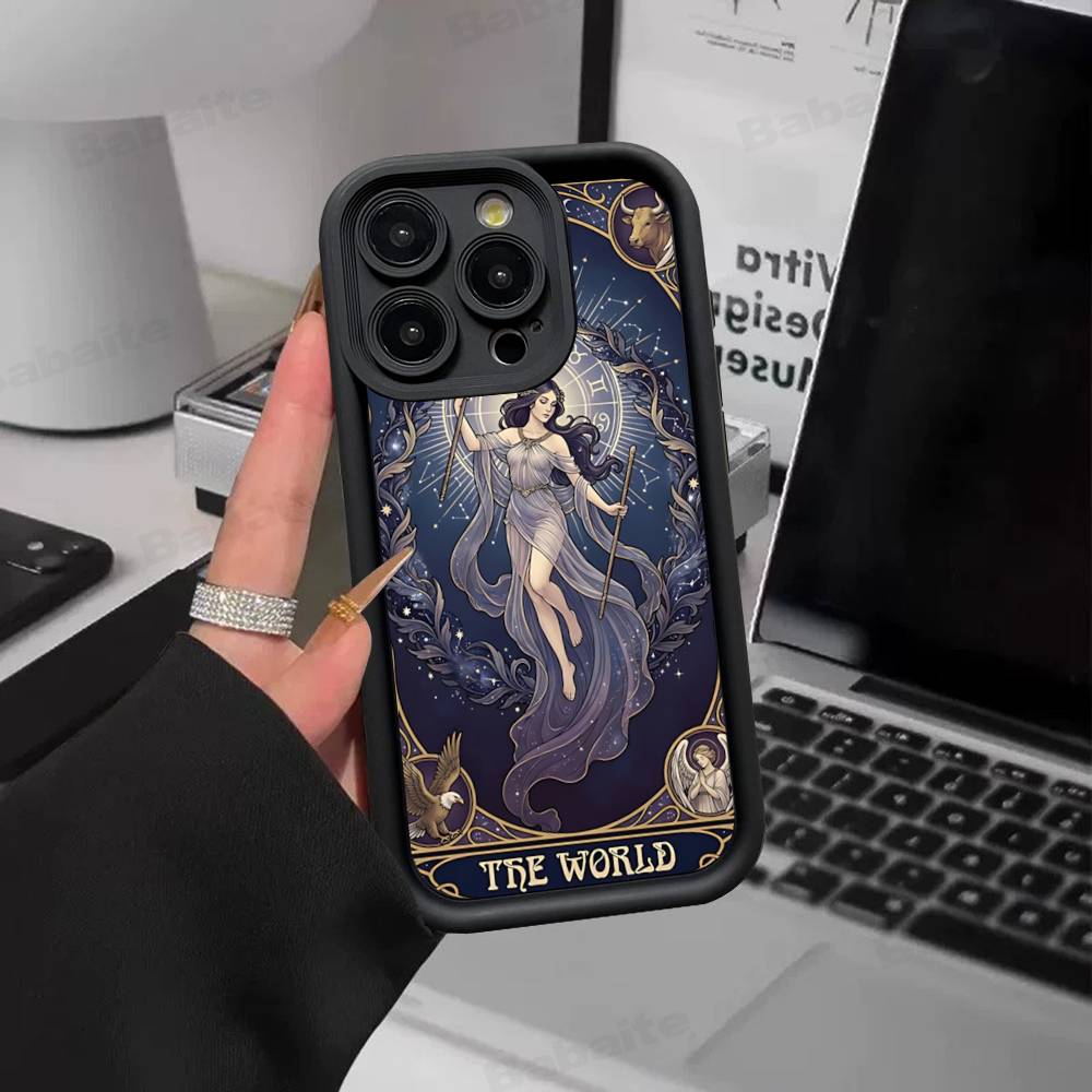 Divination Tools T-tarot Cards Silicone Soft Phone Case For IPhone 17 16 15 14 Plus 13 12 Mini 11 Black Cover iPhone 15
Divination Tools T-tarot Cards Silicone Soft Phone Case For IPhone 17 16 15 14 Plus 13 12 Mini 11 Black Cover iPhone 15