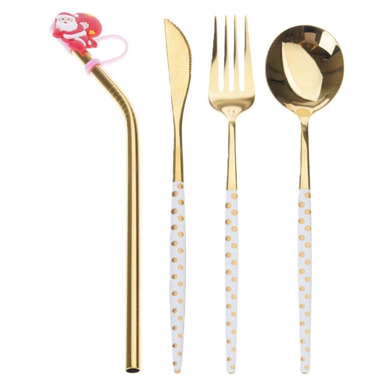 4 Pcs Elk Christmas Tree Decoration Dessert Spoon Fork Coffee Spoon Cutlery Gift платиновий
4 Pcs Elk Christmas Tree Decoration Dessert Spoon Fork Coffee Spoon Cutlery Gift платиновий