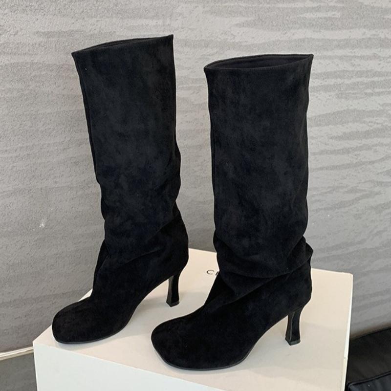 Модные Высококачественные Ботинки до Бедра из Искусственной Замши на Среднем Каблуке Женские Модные Ботинки с Круглым Носком Современные Ботинки Удобные Лаконичные Зимние Ботинки для Женщин 35 чёрный
Модные Высококачественные Ботинки до Бедра из Искусственной Замши на Среднем Каблуке Женские Модные Ботинки с Круглым Носком Современные Ботинки Удобные Лаконичные Зимние Ботинки для Женщин 35 чёрный