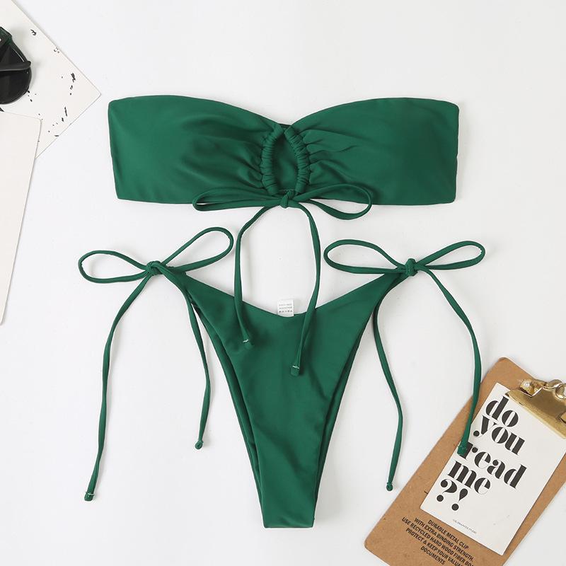 Double-Sided Bandeau Sexy Split Women s Bikini - New Style Beach Swimwear Swimsuit Medium зелёный
Double-Sided Bandeau Sexy Split Women s Bikini - New Style Beach Swimwear Swimsuit Medium зелёный