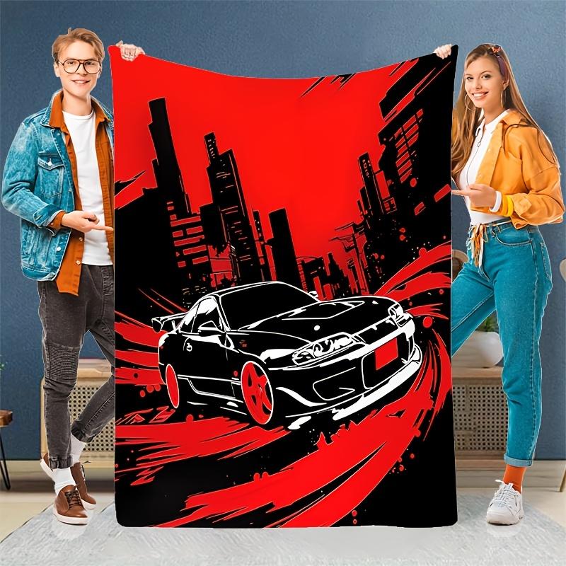 Black and red racing car Flannel printed blanket suitable for all seasons suitable for living room office sofa and travel 75x100cm
Black and red racing car Flannel printed blanket suitable for all seasons suitable for living room office sofa and travel 75x100cm