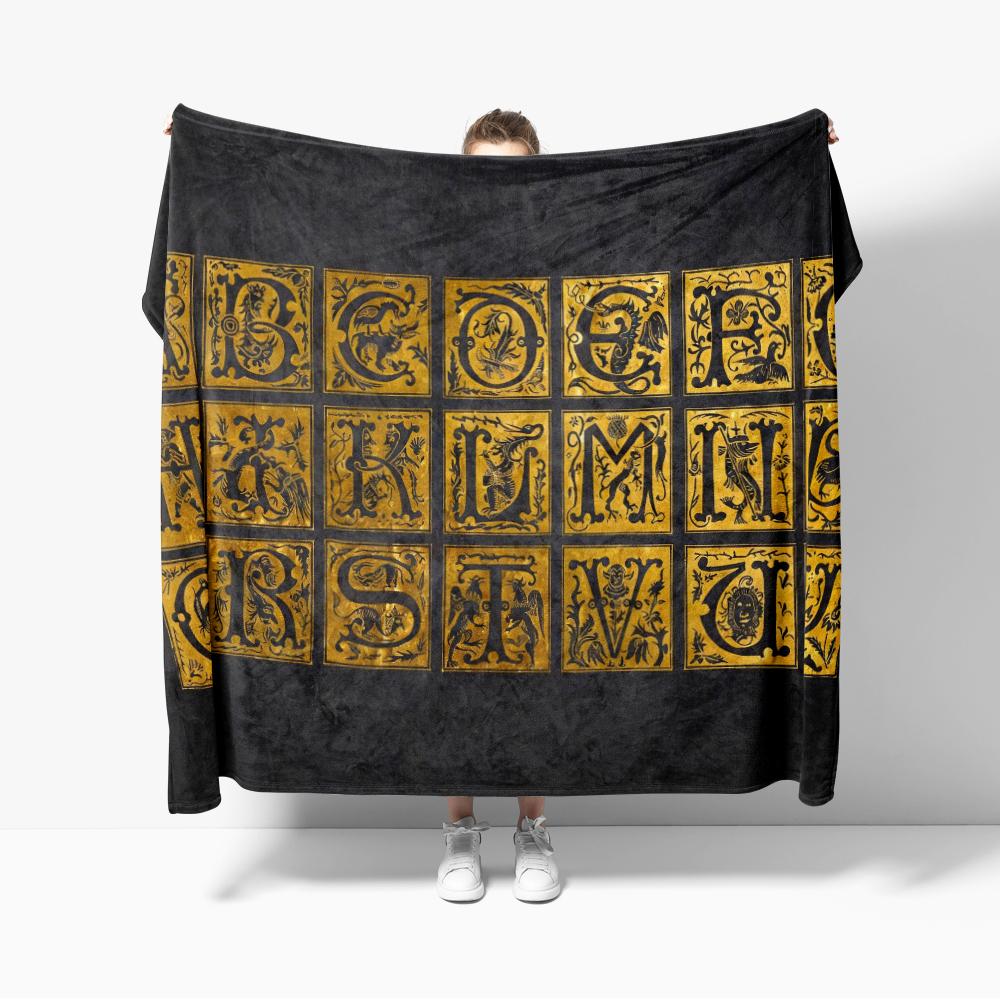 Gothic typeface Flannel Blanket for Sofa Decoration Fashion Creative Throw Blankets For Bed 75x90cm
Gothic typeface Flannel Blanket for Sofa Decoration Fashion Creative Throw Blankets For Bed 75x90cm