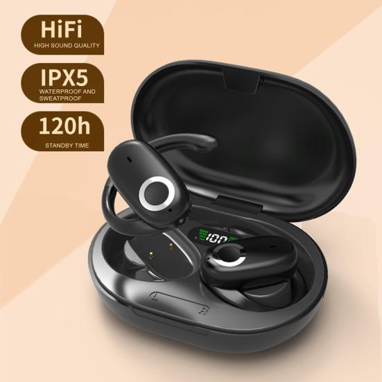 Беспроводная гарнитура со светодиодным дисплеем HiFi стереонаушники с возможностью поворота на 130 градусов, малой задержкой, совместимые с Bluetooth, 5.3-дюймовые наушники с ушным крючком
Беспроводная гарнитура со светодиодным дисплеем HiFi стереонаушники с возможностью поворота на 130 градусов, малой задержкой, совместимые с Bluetooth, 5.3-дюймовые наушники с ушным крючком
