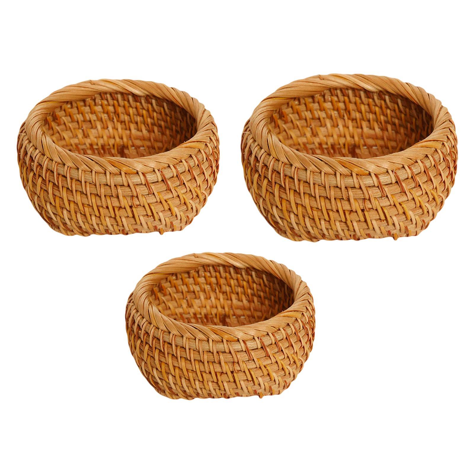 Woven Fruit Basket Decor Holder Storage Basket for Picnics Living Room Table 10cmx10cmx6cm
Woven Fruit Basket Decor Holder Storage Basket for Picnics Living Room Table 10cmx10cmx6cm