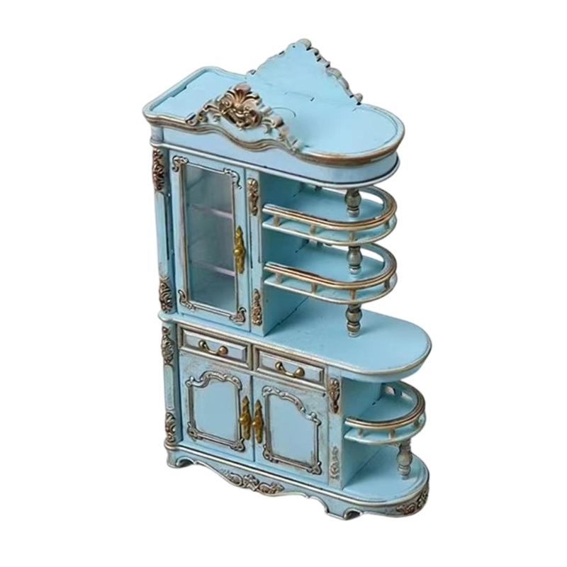 Hand Painted Antique Doll House Furniture Miniature Screen Cabinet Model Figure With Functional Drawers And LED Lighting светло-синий
Hand Painted Antique Doll House Furniture Miniature Screen Cabinet Model Figure With Functional Drawers And LED Lighting светло-синий