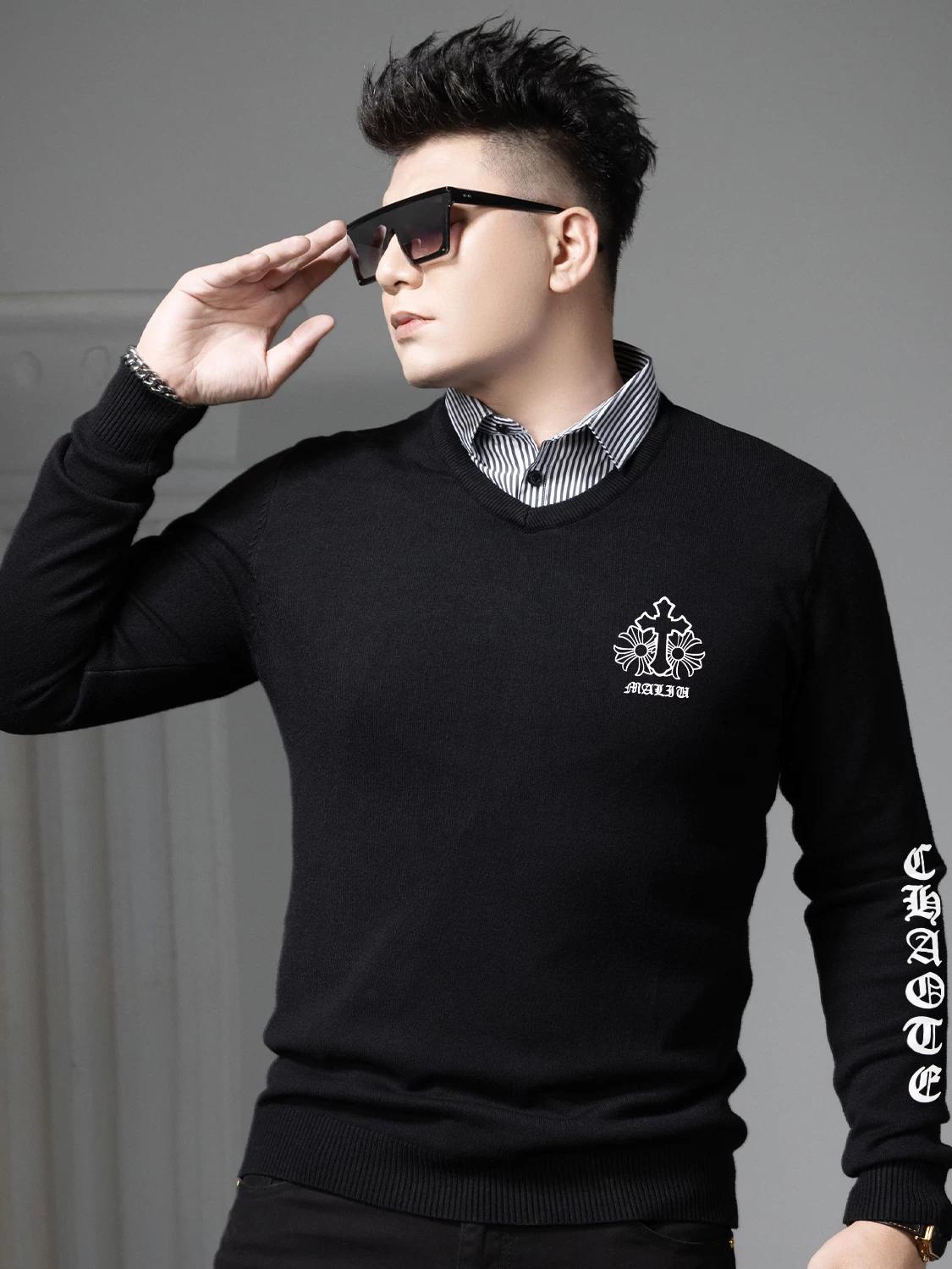 European Style Fake Two-Piece Sweater for Men, Autumn and Winter Trendy Printed V-Neck Knit Pullover, Warm Knitted Base Layer 4XL хаки
European Style Fake Two-Piece Sweater for Men, Autumn and Winter Trendy Printed V-Neck Knit Pullover, Warm Knitted Base Layer 4XL хаки