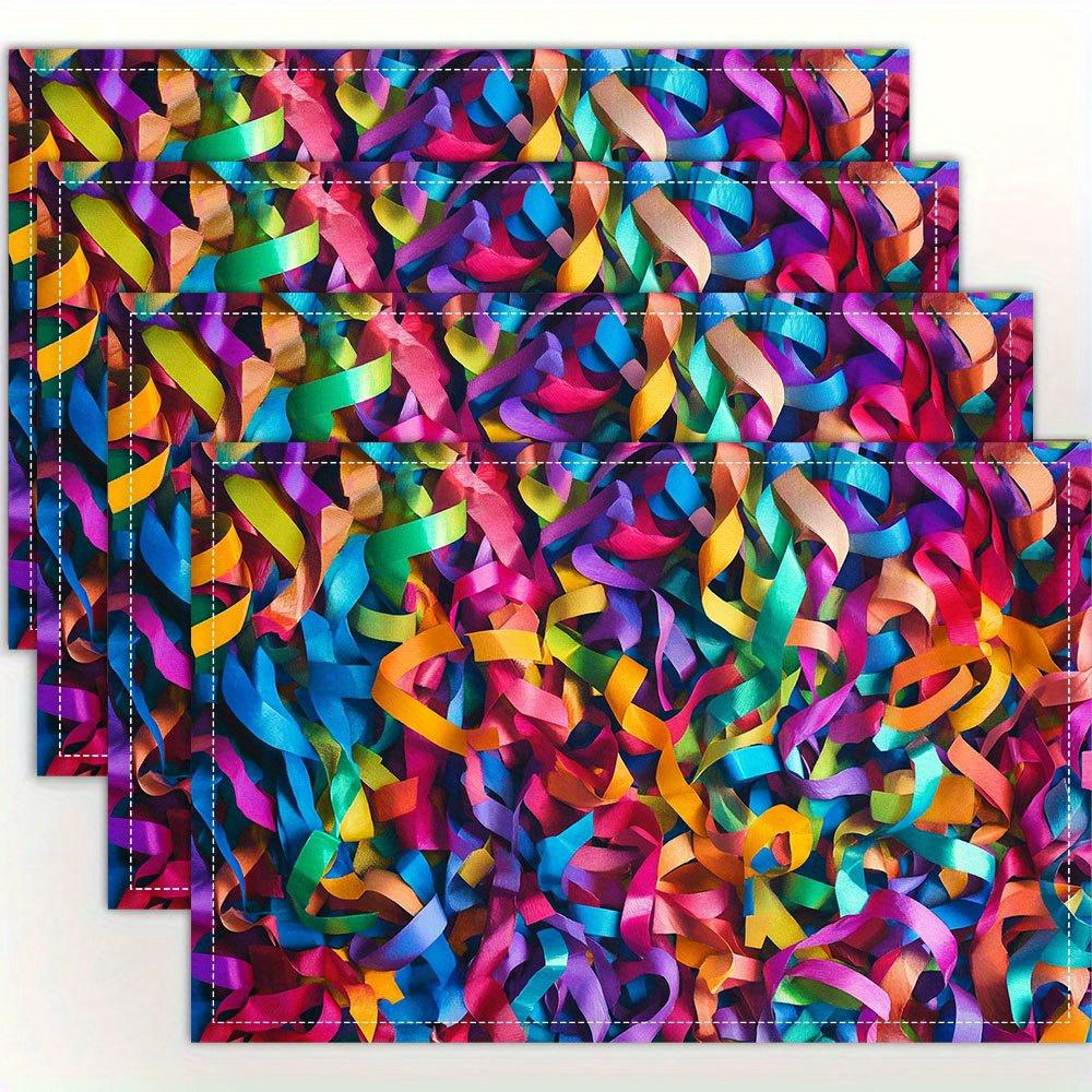 Confetti Party Placemats Linen Colorful Celebration Dining Mats Festive Kitchen Decor Birthday Wedding Event Home Accessories 4Pcs-30X45cm(12X18in
Confetti Party Placemats Linen Colorful Celebration Dining Mats Festive Kitchen Decor Birthday Wedding Event Home Accessories 4Pcs-30X45cm(12X18in