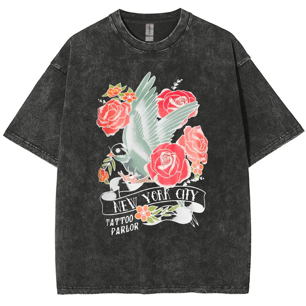 Romantic Rose-Printed Cotton Women s T-Shirt Washed Faux Denim Oversized Half-Sleeved Sweet Elegant Top 3XL
Romantic Rose-Printed Cotton Women s T-Shirt Washed Faux Denim Oversized Half-Sleeved Sweet Elegant Top 3XL