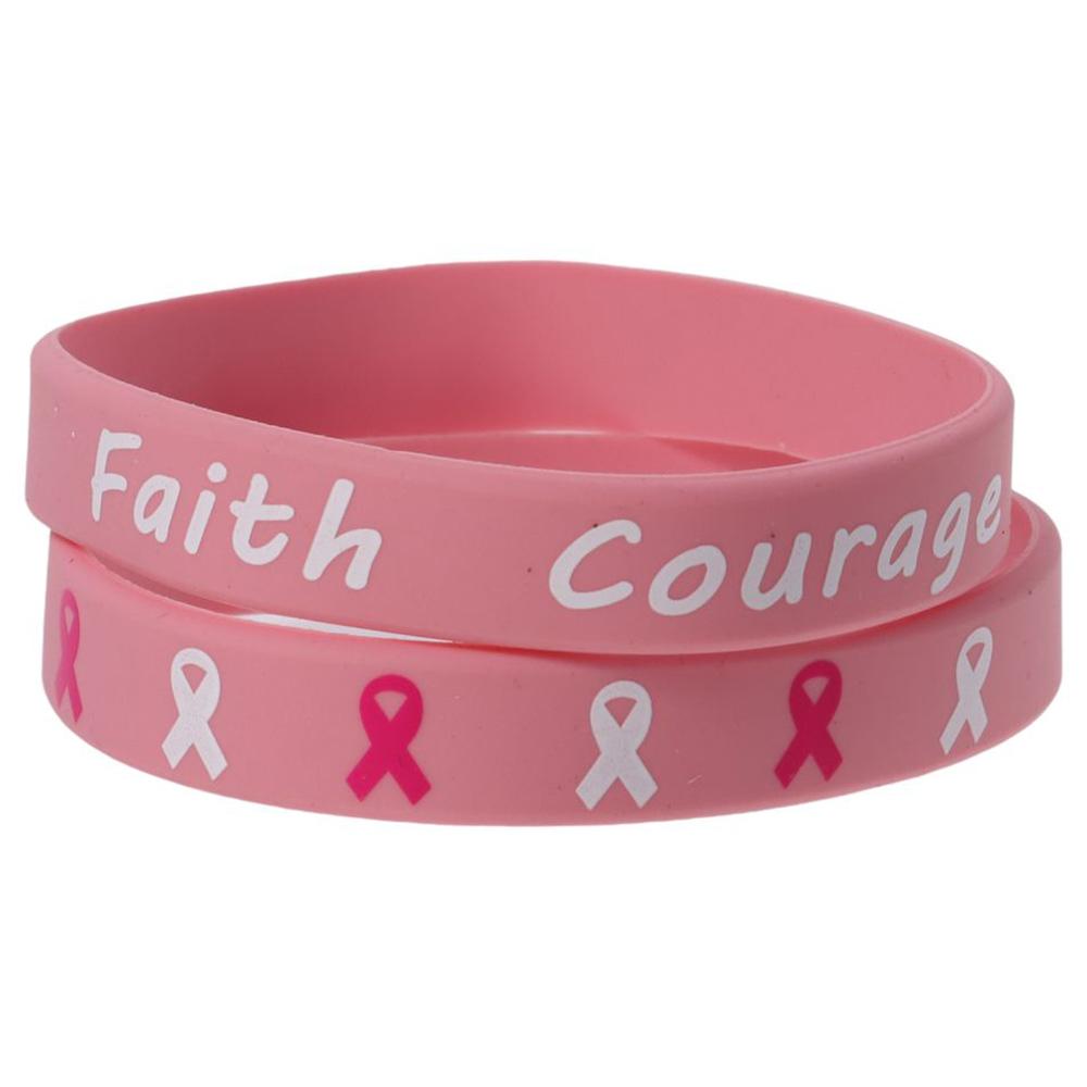 18 Pcs Silica Gel Pink Bracelet Wear-resistant Courage Silicone Bracelet Wrist Strap Family
18 Pcs Silica Gel Pink Bracelet Wear-resistant Courage Silicone Bracelet Wrist Strap Family