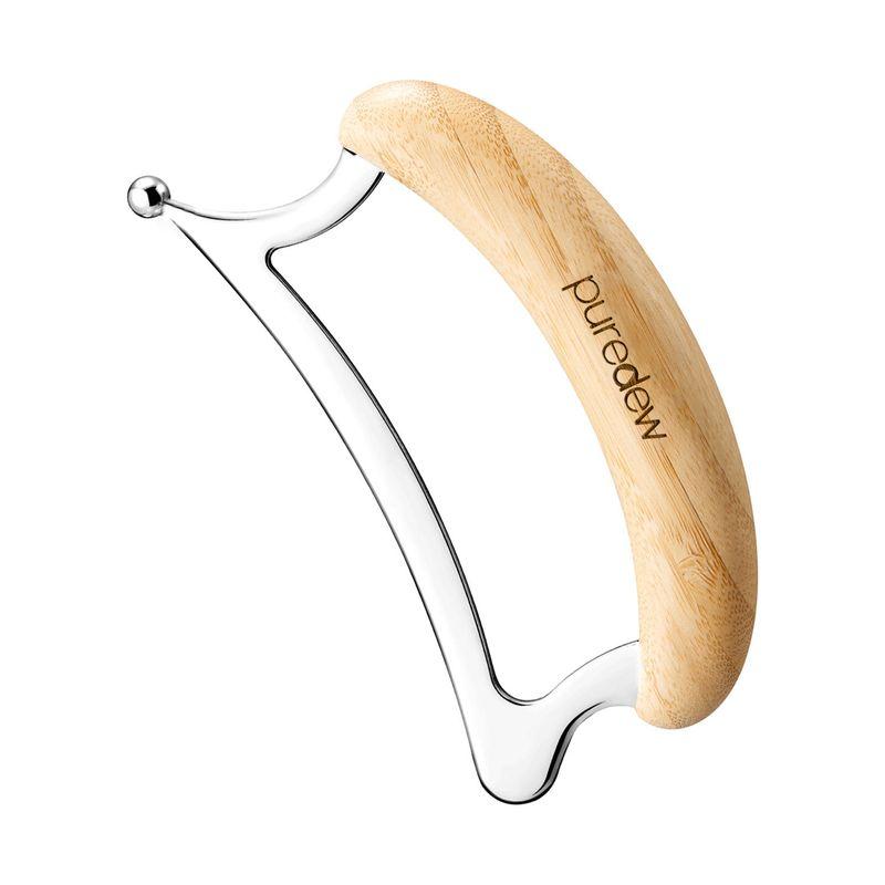 Puredew Gua Sha Fascia Knife with Bamboo Handle for Muscle Relaxation and Body Massage for Full-Body Relaxation Single Ball Model (Acupoint Massage)
Puredew Gua Sha Fascia Knife with Bamboo Handle for Muscle Relaxation and Body Massage for Full-Body Relaxation Single Ball Model (Acupoint Massage)