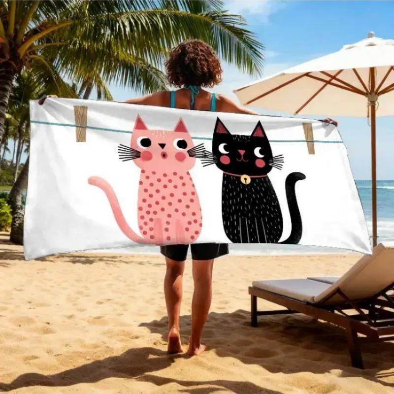 1pc Pet-Friendly Social Day Theme Beach Towel, Cute Pet Day Beach Towel, Parkour Cat Hanging Action Area, Cat Museum, Cat-Themed W40*H60(CM)
1pc Pet-Friendly Social Day Theme Beach Towel, Cute Pet Day Beach Towel, Parkour Cat Hanging Action Area, Cat Museum, Cat-Themed W40*H60(CM)