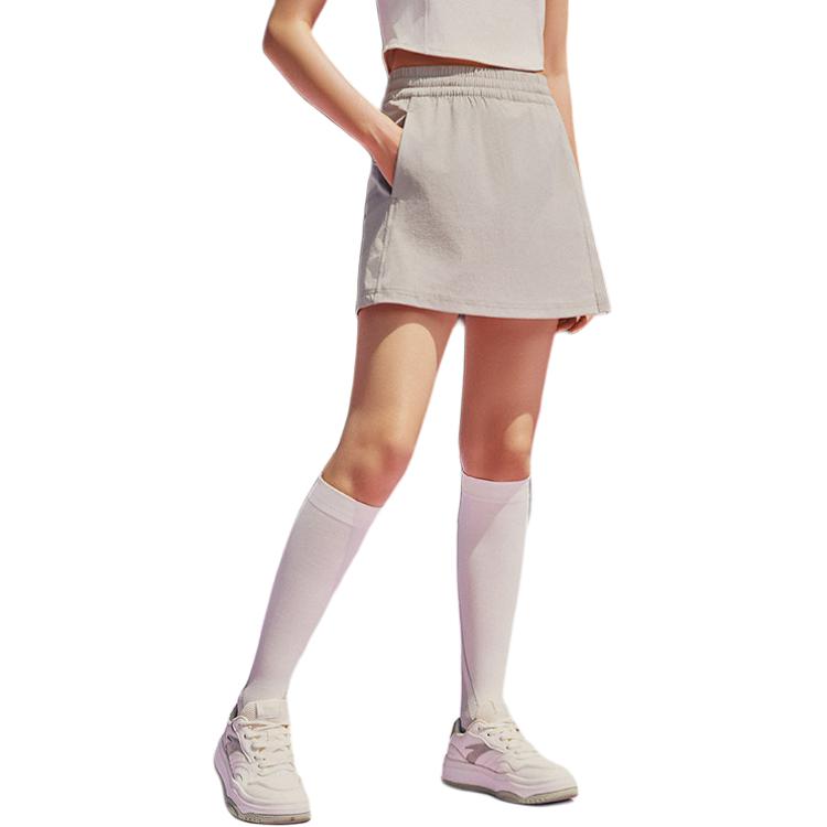 Anta Training Series Solid Color Mid Waist Soft Breathable Versatile Casual Skirt Women skirts Pearl-Gray 962527201-1 XS
Anta Training Series Solid Color Mid Waist Soft Breathable Versatile Casual Skirt Women skirts Pearl-Gray 962527201-1 XS