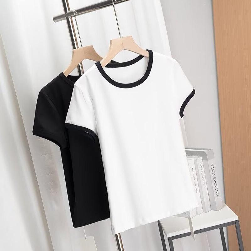 BM&MD&ZA Spring/Summer Women s Versatile Color Block Crew Neck Short Sleeve T-shirt Small
BM&MD&ZA Spring/Summer Women s Versatile Color Block Crew Neck Short Sleeve T-shirt Small