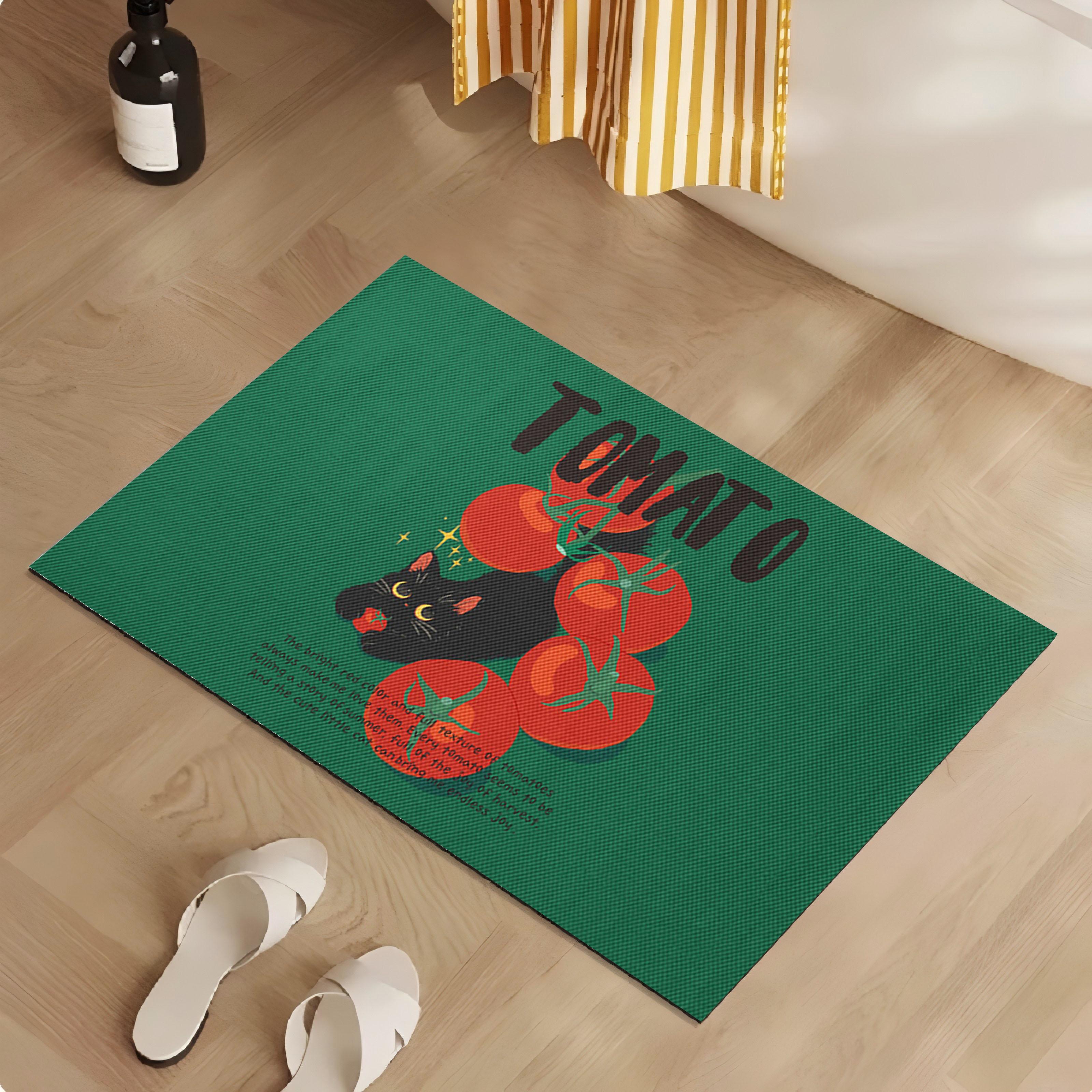 VIKAMA Мультяшный ковер с котом-помидором, Нескользящий абсорбирующий коврик для ванной, Входная дверь, Поролоновый ковер, Украшение для дома 40X60CM(1.3X2FT
VIKAMA Мультяшный ковер с котом-помидором, Нескользящий абсорбирующий коврик для ванной, Входная дверь, Поролоновый ковер, Украшение для дома 40X60CM(1.3X2FT