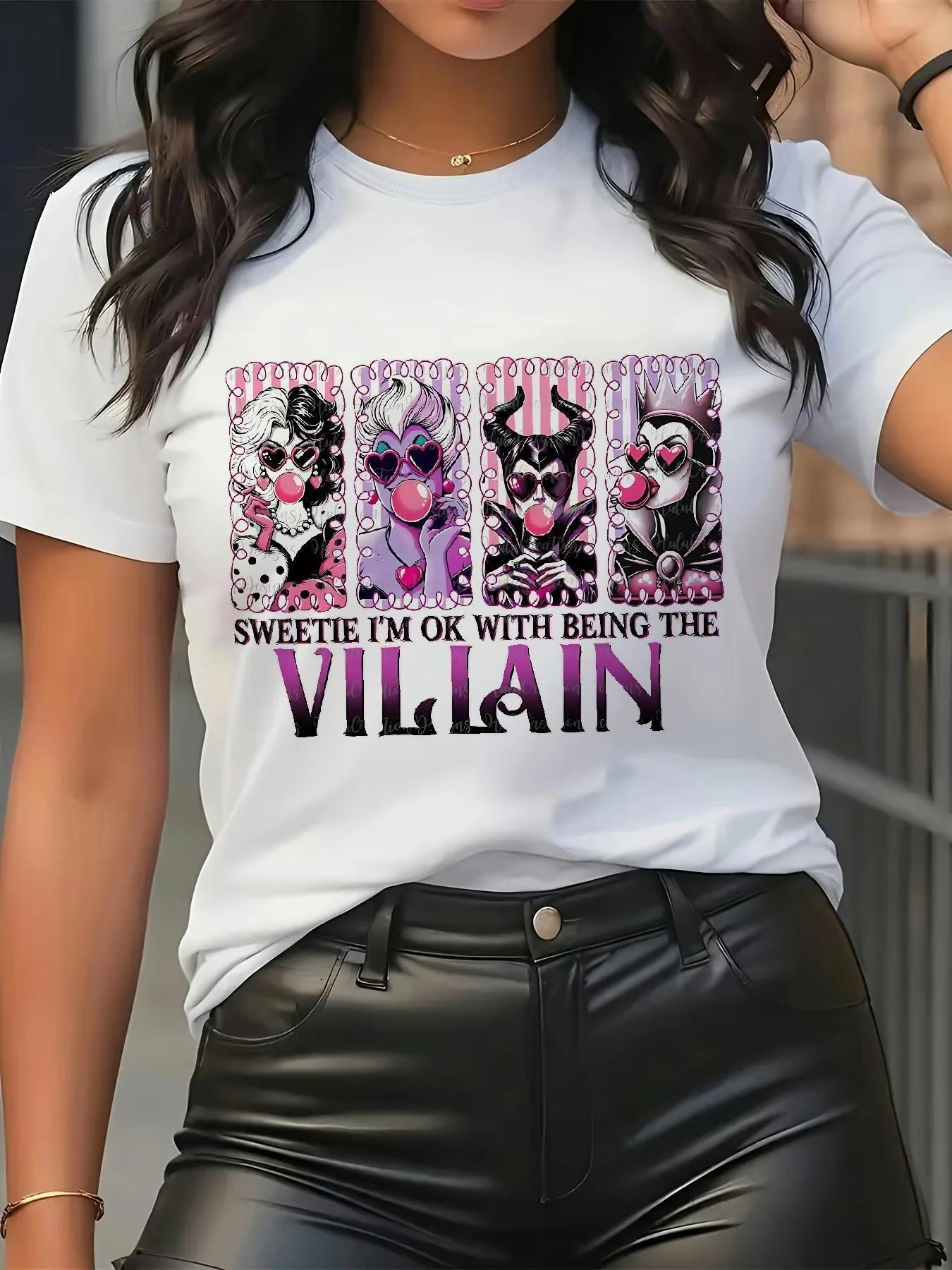 Unisexs and Womens Villain Tshirts Unisexficent Cruella Ursula Jafar and Lady Tremaine Short Sleeves S
Unisexs and Womens Villain Tshirts Unisexficent Cruella Ursula Jafar and Lady Tremaine Short Sleeves S