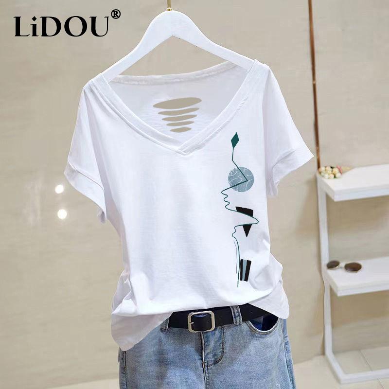 Summer New Cotton T-Shirts Women Solid Color Printing V-neck Short Sleeve Tees Fashion Loose Casual Hollow Out Pullovers XL жёлтый
Summer New Cotton T-Shirts Women Solid Color Printing V-neck Short Sleeve Tees Fashion Loose Casual Hollow Out Pullovers XL жёлтый