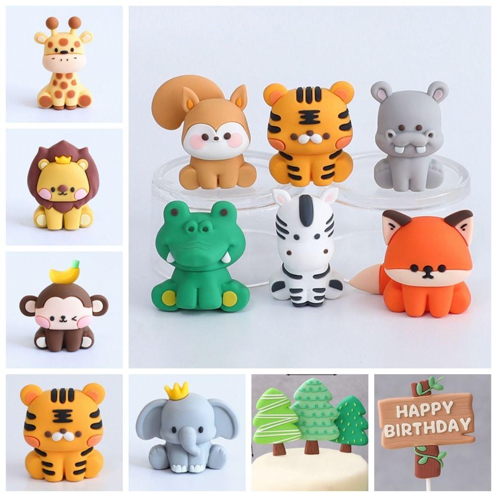 Мягкая резиновая фигурка на торт в виде животного 3D-украшение для торта Baby Shower Decor
Мягкая резиновая фигурка на торт в виде животного 3D-украшение для торта Baby Shower Decor