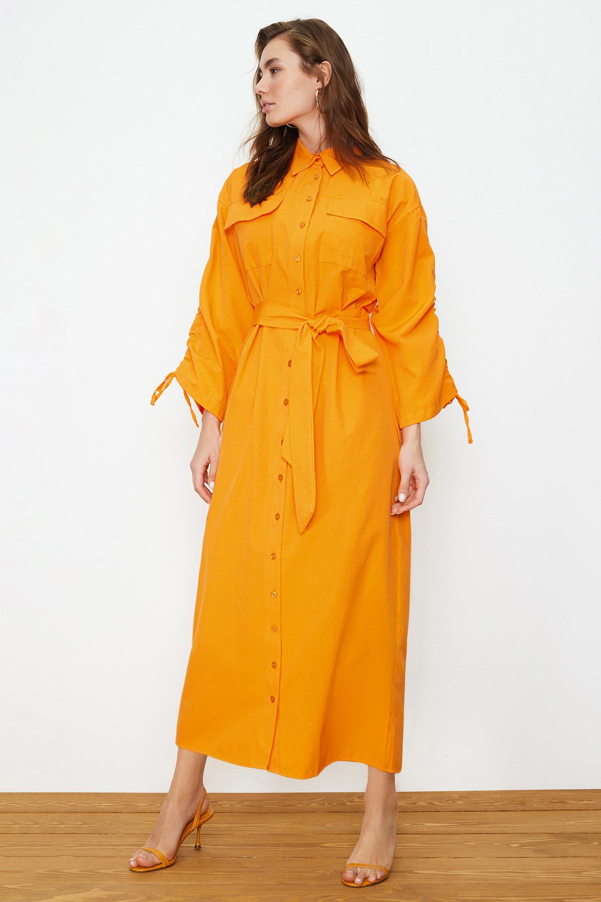 Women s Fashion New Hijab Dress Orange Belted Sleeves Adjustable Detailed Cotton Woven Shirt Dress S бежевий
Women s Fashion New Hijab Dress Orange Belted Sleeves Adjustable Detailed Cotton Woven Shirt Dress S бежевий