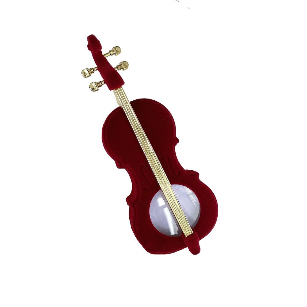 Boxes Violin Velvet Ring Box Dustyproof Earrings Necklace Case Ring Bearer Box Birthday Gift кларет
Boxes Violin Velvet Ring Box Dustyproof Earrings Necklace Case Ring Bearer Box Birthday Gift кларет