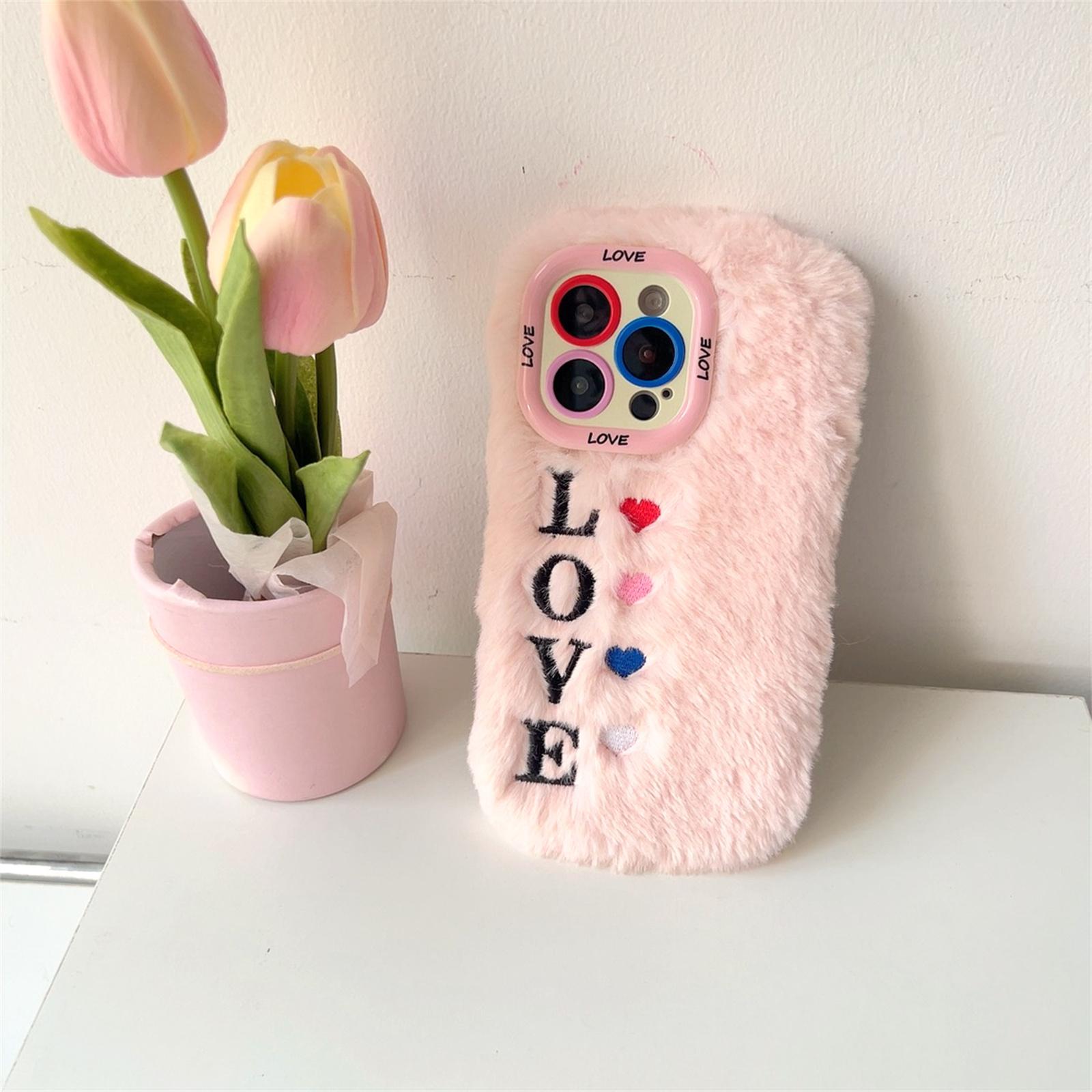 KJS-002 For iPhone 15 Pro Max Case Lens Kickstand Embroidered LOVE Fluffy TPU Phone Cover White
KJS-002 For iPhone 15 Pro Max Case Lens Kickstand Embroidered LOVE Fluffy TPU Phone Cover White