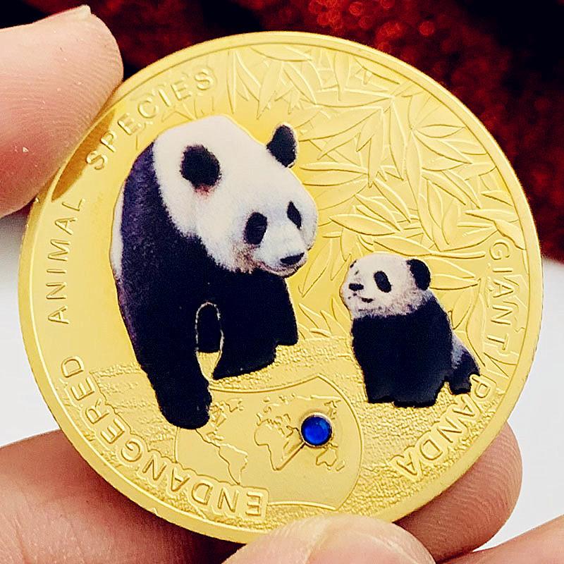 African Zambian Animal Diamond Elephant Gold Plated Color Printing Commemorative Medals, Crafts, Ornament Gifts, Panda Coins
African Zambian Animal Diamond Elephant Gold Plated Color Printing Commemorative Medals, Crafts, Ornament Gifts, Panda Coins