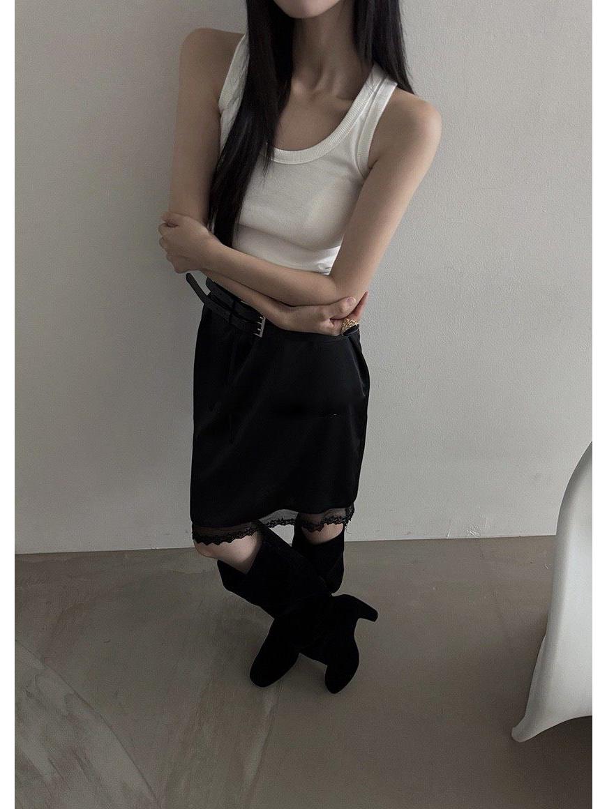 2026 Sweet Fashion Korean Women’s Layered Lace Hem Drawstring Midi Skirt, Solid Color One Size чорний
2026 Sweet Fashion Korean Women’s Layered Lace Hem Drawstring Midi Skirt, Solid Color One Size чорний