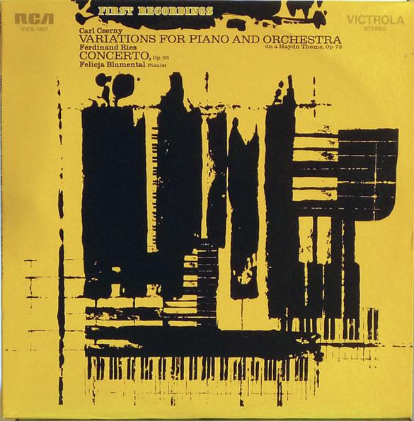 LP Record CARL CZERNY / FERDINAND RIES : FELI - Variations For Piano And Orchestra VICS1501 RCA Victrola 1970 US Classical Used
LP Record CARL CZERNY / FERDINAND RIES : FELI - Variations For Piano And Orchestra VICS1501 RCA Victrola 1970 US Classical Used