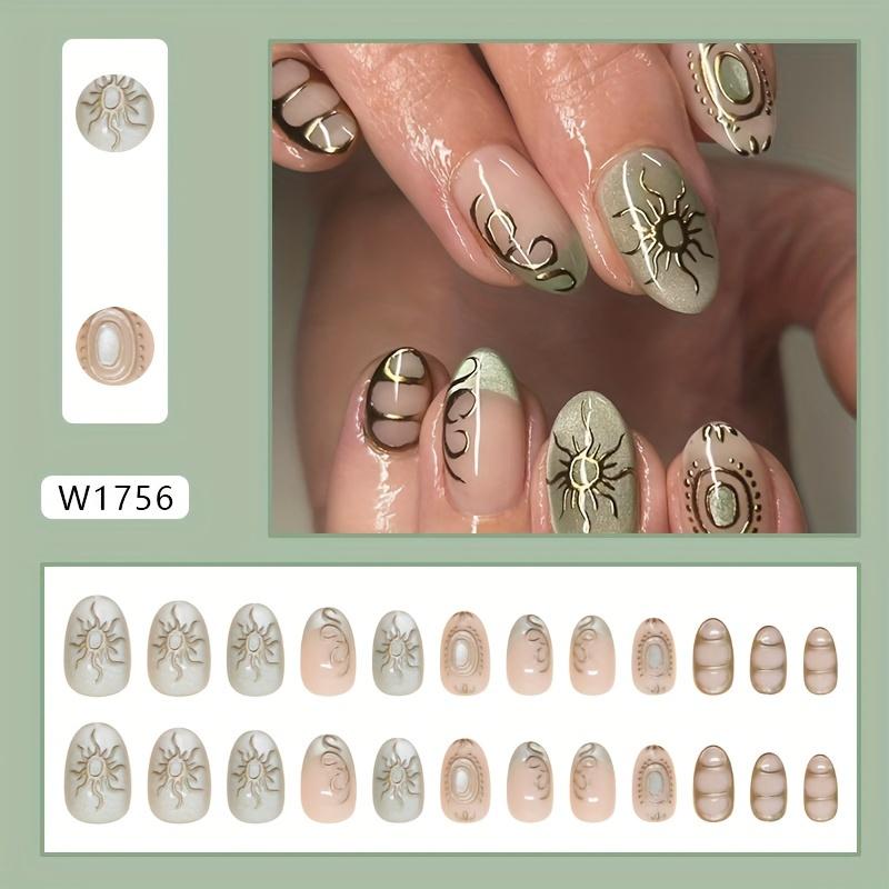 Foreign Trade Fake Nails Light Green Wearable Nail Pieces Fake Nails Three-Dimensional Sun Cat Eye Detachable Nail Pieces
Foreign Trade Fake Nails Light Green Wearable Nail Pieces Fake Nails Three-Dimensional Sun Cat Eye Detachable Nail Pieces