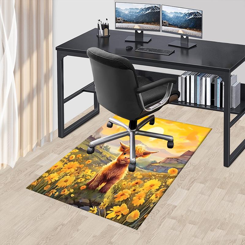 Highland Bull Theme Chair Mat Office Carpet - Oversized Rug for Home Decor, Sofa Carpet, Desk Chair Mat, Gift Idea for Office and Living Roo 60cm by 90cm
Highland Bull Theme Chair Mat Office Carpet - Oversized Rug for Home Decor, Sofa Carpet, Desk Chair Mat, Gift Idea for Office and Living Roo 60cm by 90cm