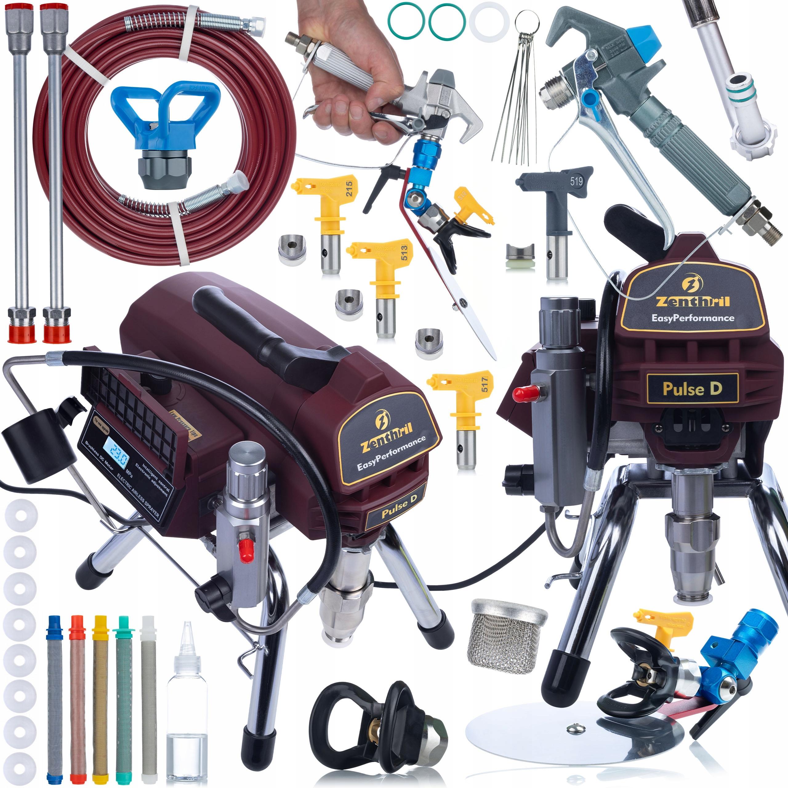 Zenthril Agregat Malarski Pulse D 2000W EasyPerformance – Wydajność 2L/min | Ciśnienie 20MPa | Zestaw Akcesoriów MEGA PACK
Zenthril Agregat Malarski Pulse D 2000W EasyPerformance – Wydajność 2L/min | Ciśnienie 20MPa | Zestaw Akcesoriów MEGA PACK