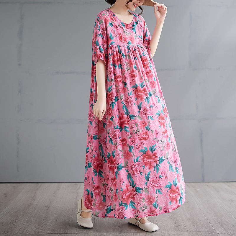 DIMANAF 2025 Summer Women Vintage Plus Size Long Floral Printing Dress Short Sleeve Casual O-Neck Basic Fashion Loose Dress One Size розовый
DIMANAF 2025 Summer Women Vintage Plus Size Long Floral Printing Dress Short Sleeve Casual O-Neck Basic Fashion Loose Dress One Size розовый