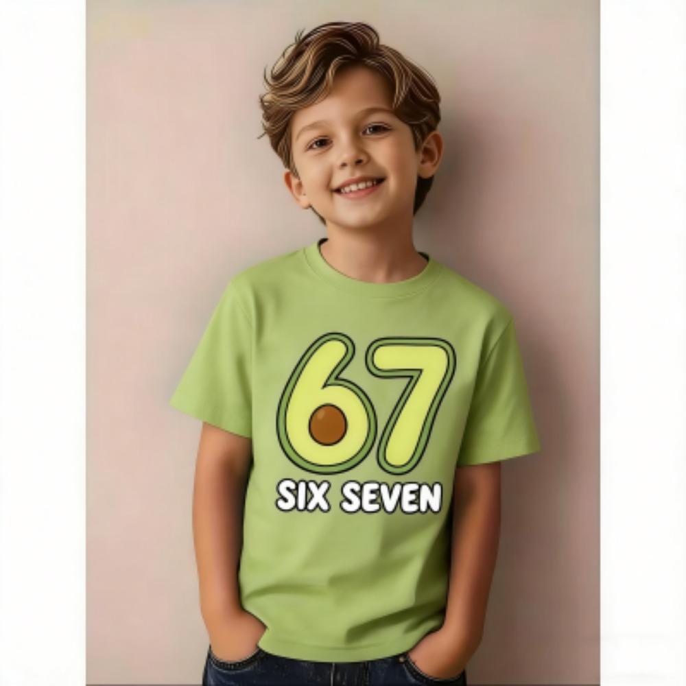 Summer Fashion Cartoon Fun Six Seven 67 Print Kids T-Shirts Summer Street Short-Sleeve Outdoor Casual Tops for Boy and Girl s Tees Top 100
Summer Fashion Cartoon Fun Six Seven 67 Print Kids T-Shirts Summer Street Short-Sleeve Outdoor Casual Tops for Boy and Girl s Tees Top 100