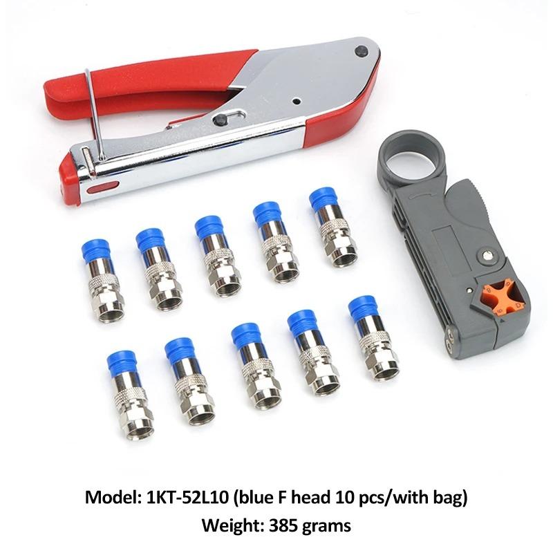Набор инструментов для обжима коаксиального кабеля, обжимные щипцы и инструмент для зачистки проводов для RG58 RG59 RG6, обжимной инструмент для коаксиального кабеля с компрессионными разъемами
Набор инструментов для обжима коаксиального кабеля, обжимные щипцы и инструмент для зачистки проводов для RG58 RG59 RG6, обжимной инструмент для коаксиального кабеля с компрессионными разъемами