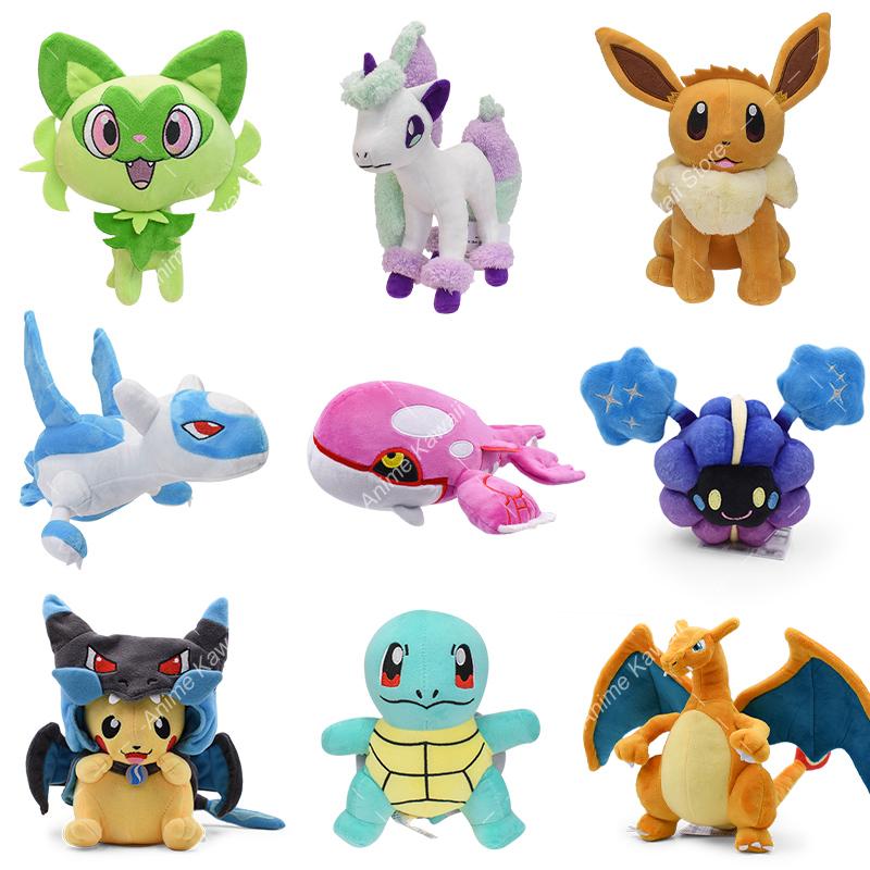 21-31 см плюшевая кукла покемон Sprigatito Galarian Ponyta Kyogre Eevee Latios Cosmog Charizard Squirtl мягкие игрушки в виде животных отличный подарок
21-31 см плюшевая кукла покемон Sprigatito Galarian Ponyta Kyogre Eevee Latios Cosmog Charizard Squirtl мягкие игрушки в виде животных отличный подарок