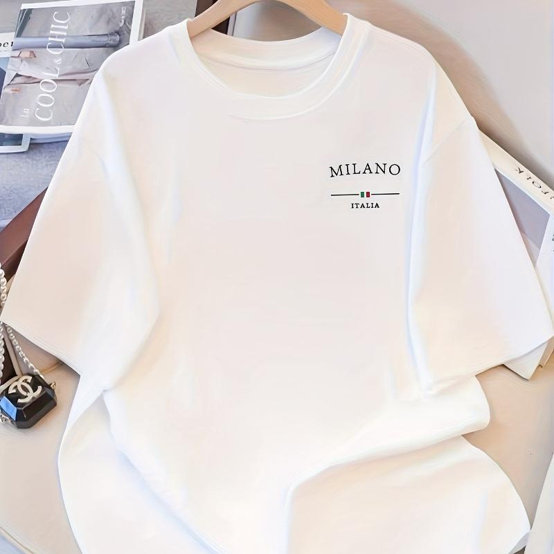 Milano Italia Graphic T-Shirt,Soft Breathable & Fade-Resistant, Classic Fit for Daily Casual Wear M білий
Milano Italia Graphic T-Shirt,Soft Breathable & Fade-Resistant, Classic Fit for Daily Casual Wear M білий