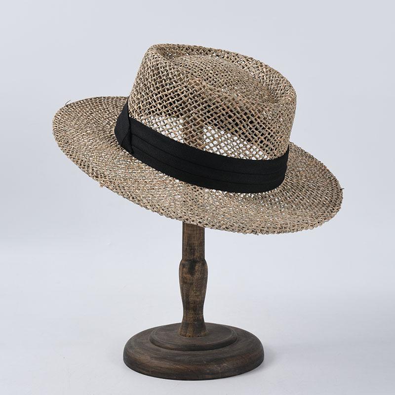 USPOP New women summer hats natural seaweed sun hats breathable wide brim beach hats female ribbon straw hats 56-58 CM чорний
USPOP New women summer hats natural seaweed sun hats breathable wide brim beach hats female ribbon straw hats 56-58 CM чорний