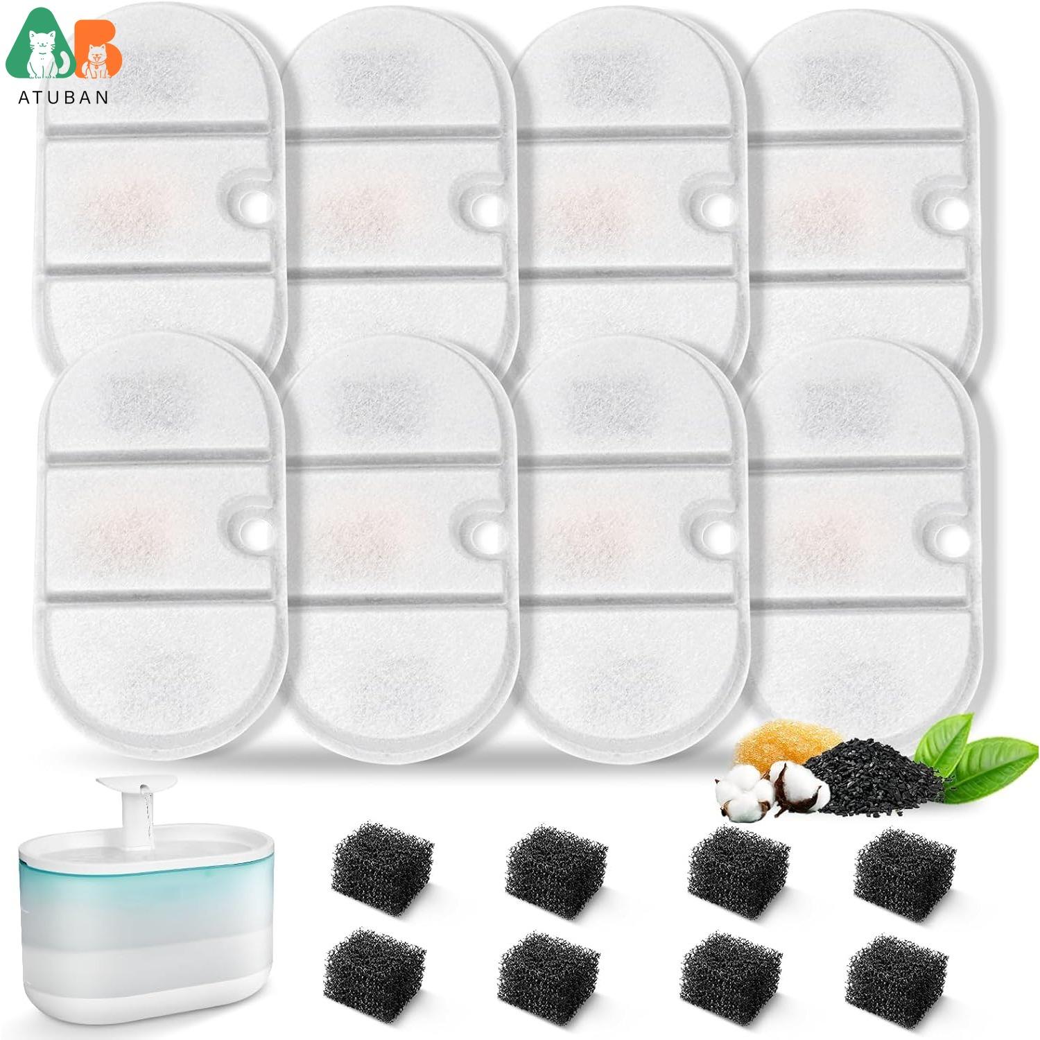 Запасні фільтри для фонтанчика для котів ATUBAN, сумісні з PETLIBRO Capsule Pet Fountain, 2,1 л, надтихий диспенсер, без BPA
Запасні фільтри для фонтанчика для котів ATUBAN, сумісні з PETLIBRO Capsule Pet Fountain, 2,1 л, надтихий диспенсер, без BPA