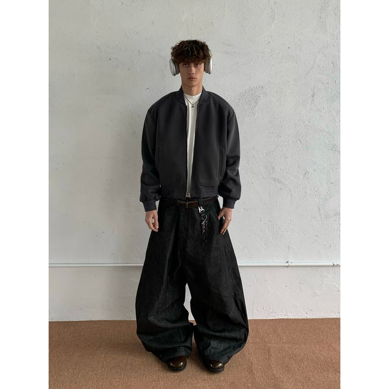 Cabbage Coke Spring Short Wide Shoulder Pad Strength Cleanfie Jacket Thin Short Slim fit Outerwear Men Black M
Cabbage Coke Spring Short Wide Shoulder Pad Strength Cleanfie Jacket Thin Short Slim fit Outerwear Men Black M