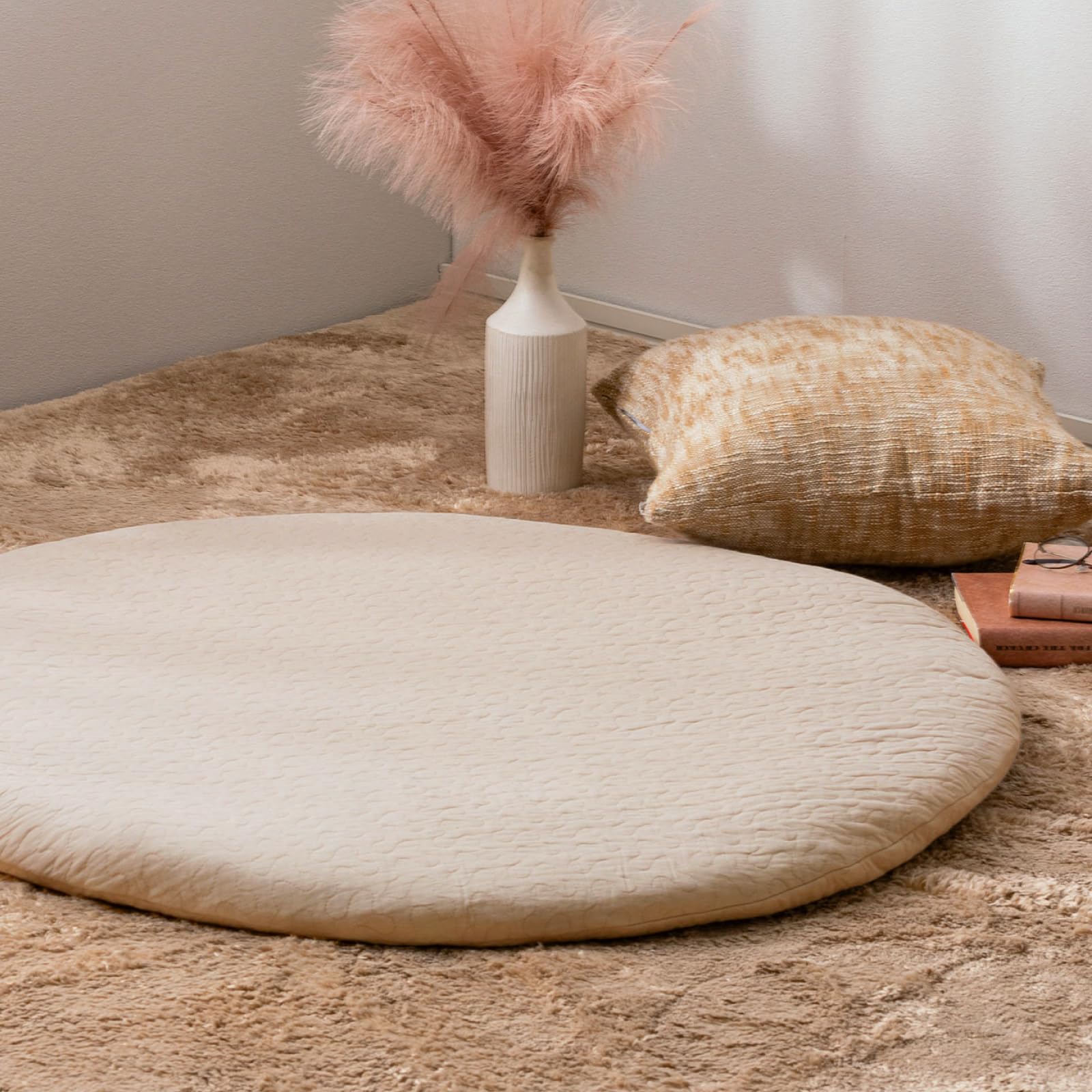 Hagiwara Sunny Mat Baby Multi Mat Beige Diameter 100cm Cotton Ibul Quilt Mat Round Cover Washable Infant Naptime approx. Decor 100% бежевый
Hagiwara Sunny Mat Baby Multi Mat Beige Diameter 100cm Cotton Ibul Quilt Mat Round Cover Washable Infant Naptime approx. Decor 100% бежевый