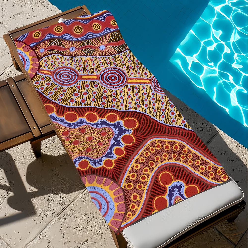 Art A-Australian A-Aboriginal Towel Large Quick-Drying Microfiber soft Beach Towel for Travel Fitness Sauna Bathing Camping W40*H60(CM)
Art A-Australian A-Aboriginal Towel Large Quick-Drying Microfiber soft Beach Towel for Travel Fitness Sauna Bathing Camping W40*H60(CM)