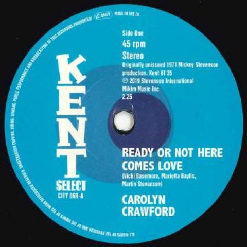 7inch Record CAROLYN CRAWFORD / HODGES, JAMES, S - Ready Or Not Here Comes Love / What CITY069 Kent 1971 UK Soul/Funk
7inch Record CAROLYN CRAWFORD / HODGES, JAMES, S - Ready Or Not Here Comes Love / What CITY069 Kent 1971 UK Soul/Funk