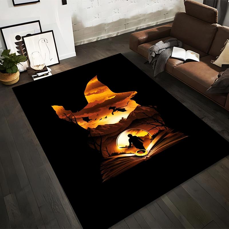 Wizard Hat Silhouette Carpet, Flying Creatures, Magic Book Design Suitable for use as an anti-slip for living room bedroom sofas 40x60cm( 15x23in )
Wizard Hat Silhouette Carpet, Flying Creatures, Magic Book Design Suitable for use as an anti-slip for living room bedroom sofas 40x60cm( 15x23in )