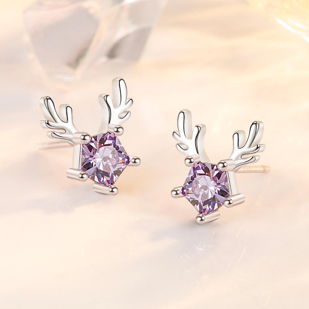 Yilu Has You Female Forest Style Small Ins Style Antlers Five-pointed Star Fashionable Elk Earrings фіолетовий
Yilu Has You Female Forest Style Small Ins Style Antlers Five-pointed Star Fashionable Elk Earrings фіолетовий