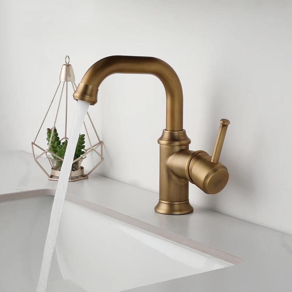 KEMAIDI Antique Brass Single Handle Bathroom Faucets Mixer Tap Multifunctional Faucets 360 Degree Swivel Bathroom Sink Faucet
KEMAIDI Antique Brass Single Handle Bathroom Faucets Mixer Tap Multifunctional Faucets 360 Degree Swivel Bathroom Sink Faucet